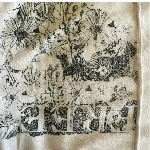 Free People White ¾ Long Sleeves Deer Novelty Print Boat Neckline SZ SP # 1767 - Picture 9 of 13